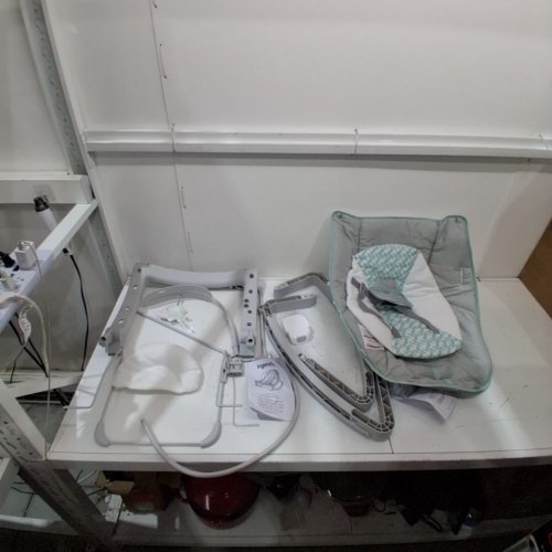INGENUITY KEEP COZY 3-IN-1 GROW WITH ME VIBRATING BABY BOUNCER SEAT & INFANT TO TODDLER ROCKER - GREY/BLUE (MODEL: 12428) image 2