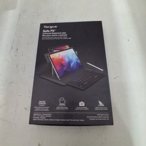 TARGUS SAFE FIT 360° ROTATING TABLET CASE - 9.5"-11.5" - GREY (MODEL: THZ99704GL-50WM1) image 6