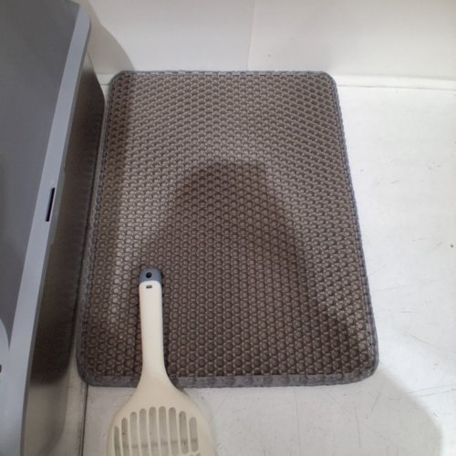 ELLENPENT STAINLESS STEEL CAT LITTER BOX WITH LID - XL - 36L - GREY (MODEL: CH-ICB010) image 4