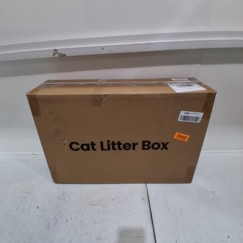 ELLENPENT STAINLESS STEEL CAT LITTER BOX WITH LID - XL - 36L - GREY (MODEL: CH-ICB010) image 5