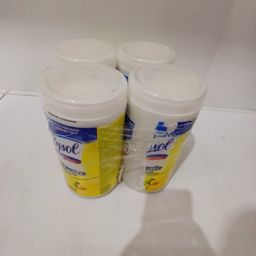 4PK LYSOL ADVANCED DISINFECTING WIPES - 110 WIPES EACH - CITRUS image 2