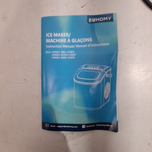 EUHOMY COUNTERTOP ICE MAKER MACHINE - MAKES 26LB/DAY - BLACK (MODEL: IM-06D / IM001-BBL-CAEH) image 4