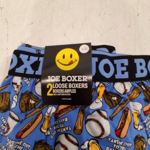 2PK MEN'S JOE BOXER LOOSE BOXER BRIEFS - LARGE - BLUE\BLACK image 3