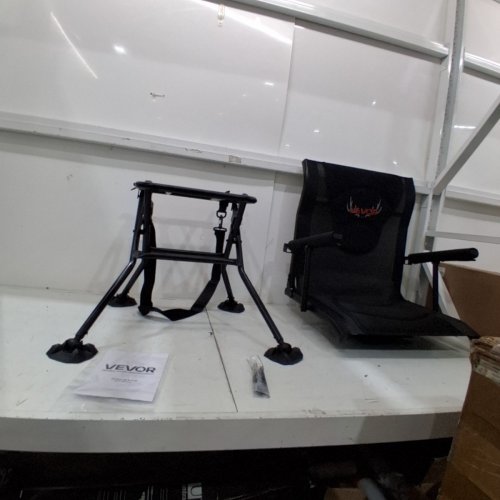 VEVOR PORTABLE SWIVEL BLIND CHAIR/HUNTING CHAIR - 300 LBS -BLACK (MODEL: XW-HC-07) image 3