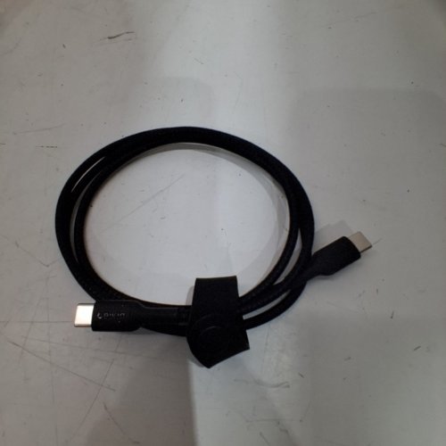 BELKIN BOOSTCHARGE USB-A TO USB-C BRAIDED CHARGING/TRANSFER CABLE - BLACK - (MODEL: CAB002MBK) image 2