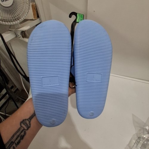 WOMEN'S GEORGE BEACH SLIDES - LARGE - LIGHT BLUE (STYLE: 24JEANM26) image 5