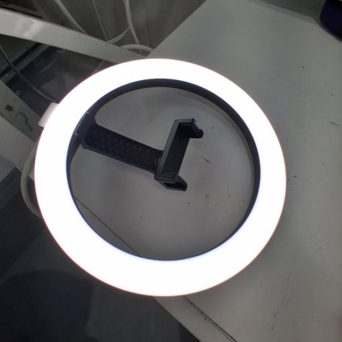 YAYUSI LED RING LIGHT WITH STAND AND PHONE HOLDER FOR DESK - 10" - (MODEL- F-619) image 2