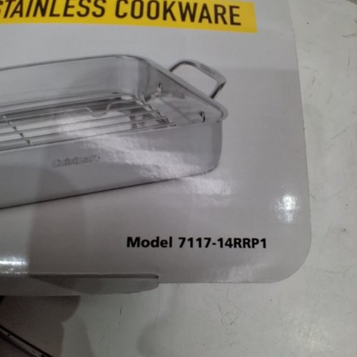 CUISINART CHEF'S CLASSIC STAINLESS STEEL LASAGNA PAN - 14" - SILVER (MODEL: 7117-14RRP1) image 2