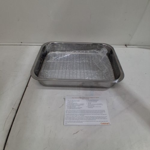 CUISINART CHEF'S CLASSIC STAINLESS STEEL LASAGNA PAN - 14" - SILVER (MODEL: 7117-14RRP1) image 3