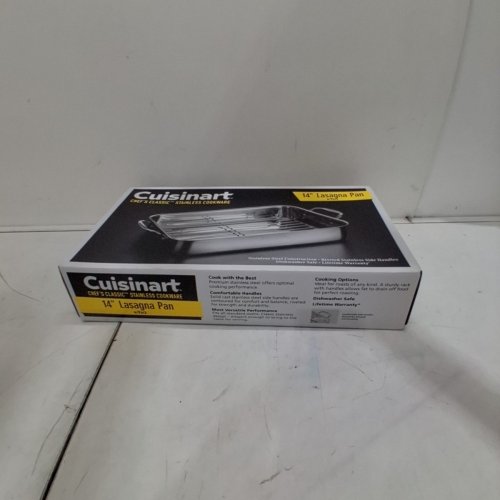 CUISINART CHEF'S CLASSIC STAINLESS STEEL LASAGNA PAN - 14" - SILVER (MODEL: 7117-14RRP1) image 5