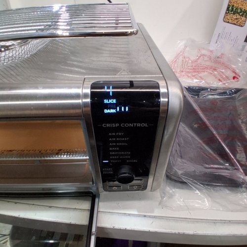 NINJA FOODI 8-IN-1 DIGITAL FLIP-AWAY AIR FRYER OVEN - STAINLESS STEEL (MODEL: SP101C) image 5