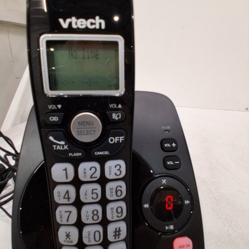VTECH DECT 6.0 HANDSET CORDLESS HOME PHONE ANSWERING MACHINE - CALLER ID, 14 MINUTES RECORDING TIME, STORES 30 CALLS - BLACK - (MODEL: CS6224-21) image 2