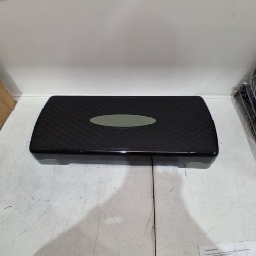 AMAZON BASICS AEROBIC EXERCISE STEP PLATFORM - BLACK\GREY image 2