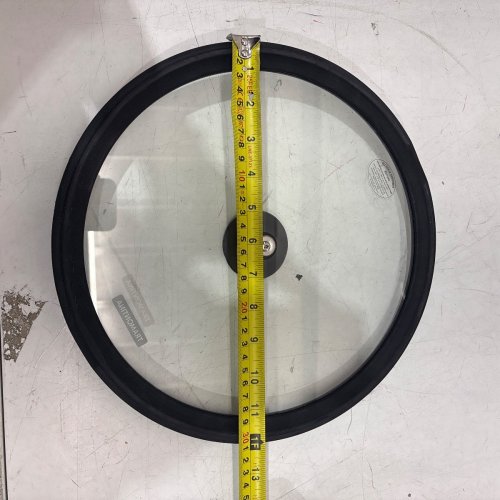TRAMONTINA GLASS LID FOR POT - 12" DIAMETER - CLEAR / BLACK image 2