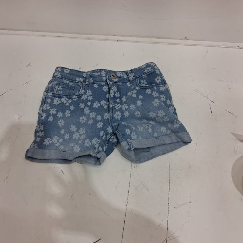 GEORGE FLORAL PRINT DENIM SHORTS - SIZE 8 - BLUE (STYLE: GRS63059GAP) image 2
