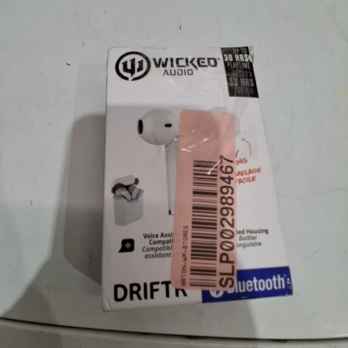 WICKED AUDIO DRIFTR TRUE WIRELESS HEADPHONES - BLUETOOTH - WHITE (MODEL : WI-TW2151) image 5