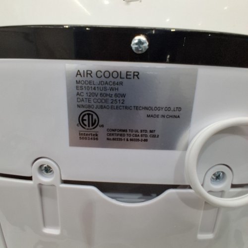 COSTWAY EVAPORATIVE AIR COOLER - 22"X10.5" (3.5L) - WHITE/BLACK image 6