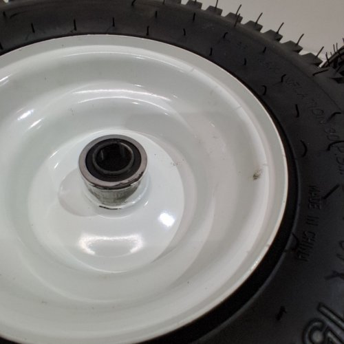 2PK GICOOL PNEUMATIC TIRE AND WHEEL - 15 X 6.00-6 - BLACK / WHITE image 4