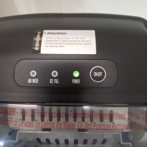 EUHOMY COUNTERTOP ICE MAKER - MAKES 26LBS/DAY - BLACK (MODEL: IM-06D) image 2