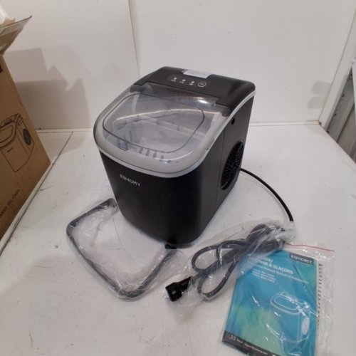 EUHOMY COUNTERTOP ICE MAKER - MAKES 26LBS/DAY - BLACK (MODEL: IM-06D) image 3