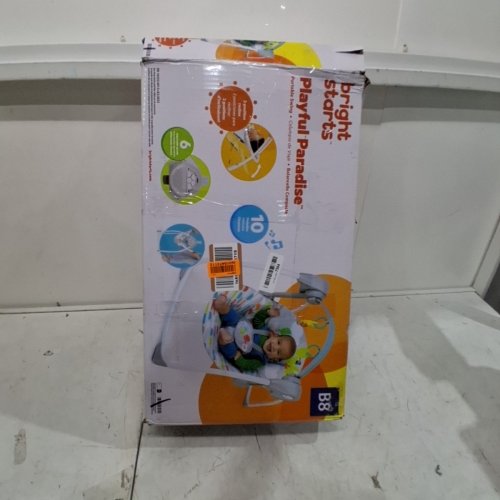 BRIGHT STARTS PLAYFUL PARADISE PORTABLE AUTOMATIC BABY SWING WITH MUSIC image 5