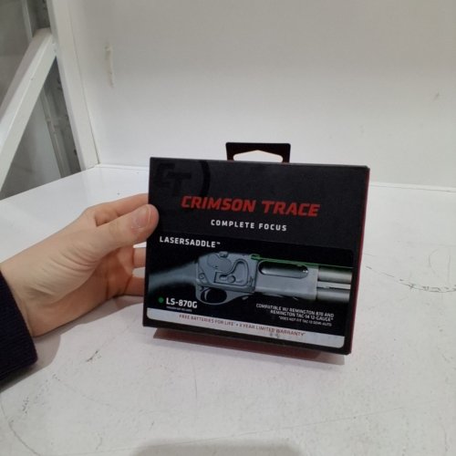 CRIMSON TRACE LASERSADDLE GREEN LASER SIGHT FOR REMINGTON 870 & TAC-14 12 GAUGE SHOTGUNS (MODEL: LS-870G) image 2