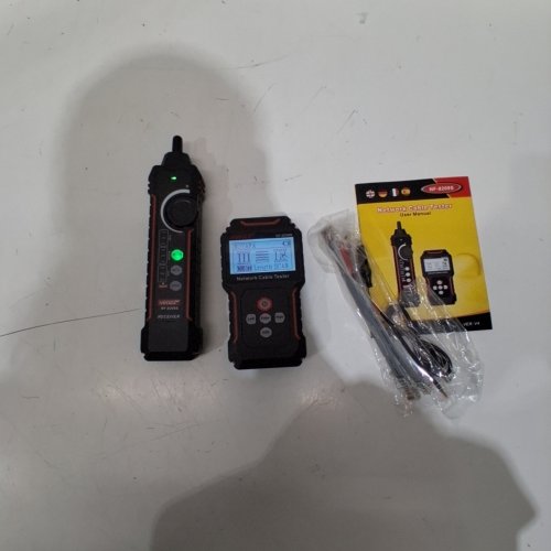 NOYAFA NETWORK CABLE TESTER | MULTIFUNCTIONAL WIRE TRACER FOR CAT5 | CAT6 | CABLE LENGTH MEASURMENT | POE TESTER - BLACK | RED - (MODEL: NF-8209S) image 2