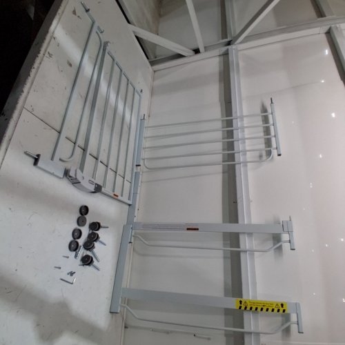 REGALO EASY STEP EXTRA WIDE METAL SAFETY GATE - 30" X 29"- 49" - WHITE (MODEL: 1164EWDS) image 2