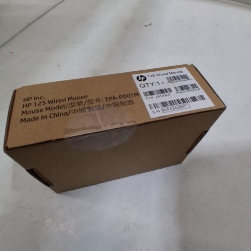 HP 125 WIRED MOUSE | 1200 DPI - BLACK (MODEL: TPA-P001M) image 4