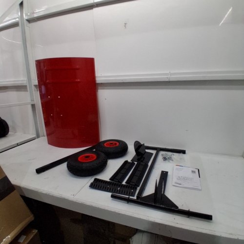 GARVEE SNOW SHOVEL WITH WHEELS - 20" - RED / BLACK (MODEL: PPG_3469WVK4) image 3