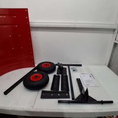 GARVEE SNOW SHOVEL WITH WHEELS - 20" - RED / BLACK (MODEL: PPG_3469WVK4) image 5