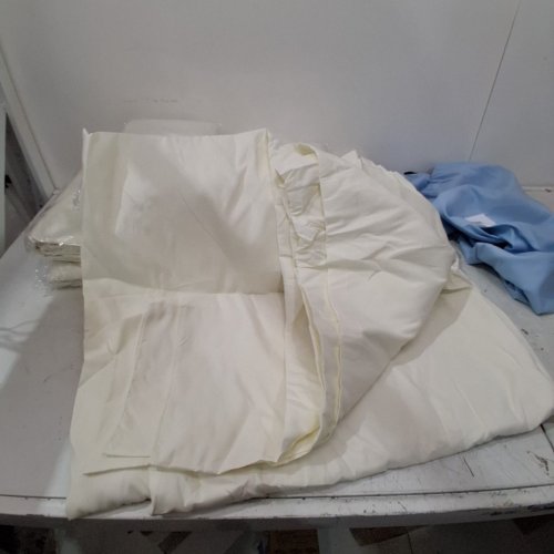 10PK FANI STAIN & WRINKLE RESISTANT RECTANGLE TABLECLOTHS - 8FT - IVORY image 4