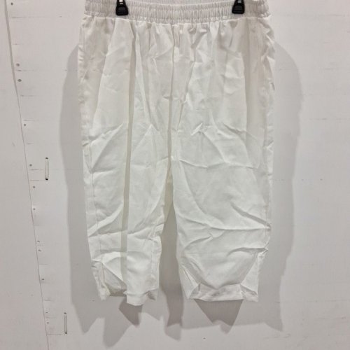 WOMEN'S LOOSE FIT LINEN PANTS - 2XL - WHITE image 2