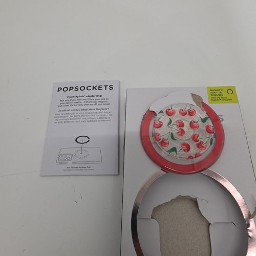 POPSOCKETS MAGNETIC POPGRIP AND STAND FOR MAGSAFE WITH ADAPTER - CHERRY RED image 2