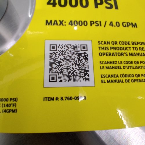 KARCHER HARD SURFACE CLEANER - FOR PRESSURE WASHERS UP TO 4000 PSI - 15" - SILVER image 2