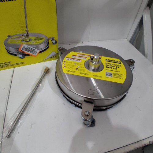 KARCHER HARD SURFACE CLEANER - FOR PRESSURE WASHERS UP TO 4000 PSI - 15" - SILVER image 3