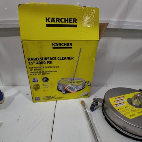 KARCHER HARD SURFACE CLEANER - FOR PRESSURE WASHERS UP TO 4000 PSI - 15" - SILVER image 5