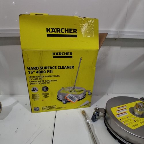 KARCHER HARD SURFACE CLEANER - FOR PRESSURE WASHERS UP TO 4000 PSI - 15" - SILVER image 6