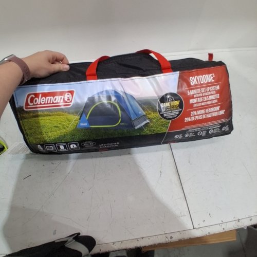 COLEMAN CAMPING TENT DARKROOM SKYDOME TENT - 4-PERSON - BLUE image 2