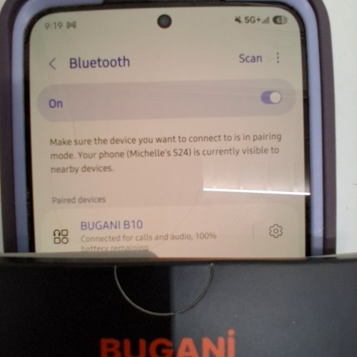 BUGANI B10 BLUETOOTH OPEN EAR HEADPHONES - BEIGE - (MODEL:BH21018) image 2