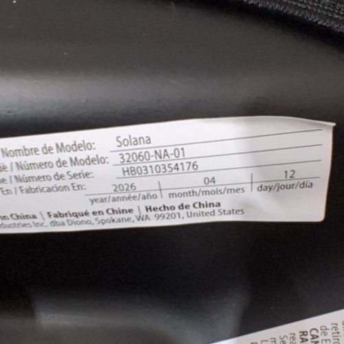 2PK DIONO SOLANA BACKLESS BOOSTER CAR SEATS - BLACK image 3