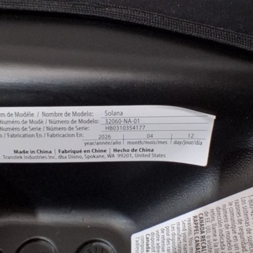 2PK DIONO SOLANA BACKLESS BOOSTER CAR SEATS - BLACK image 4