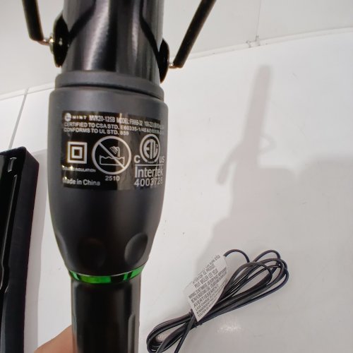 MINT EXTRA LONG IONIC CERAMIC TOURMALINE BARREL DUAL VOLTAGE AUTO SHUT OFF CURLING IRON - 1.25" - BLACK/MINT (MODEL: MVK20-125B) image 5