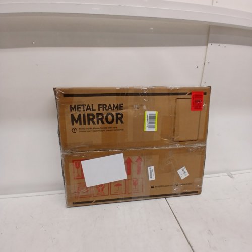 TETOTE METAL FRAMED BATHROOM MIRROR - 16" X 20" - NICKEL FRAME image 5