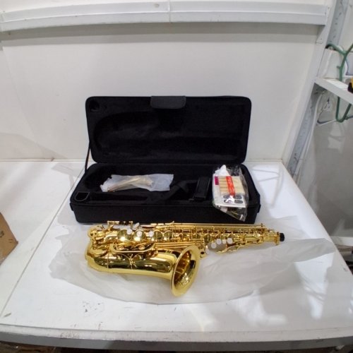 GLORY PROFESSIONAL ALTO EB SAX SAXOPHONE GOLD LAQUER FINISH ALTO SAXOPHONE WITH 11REEDS 8 PADS - GOLD image 2