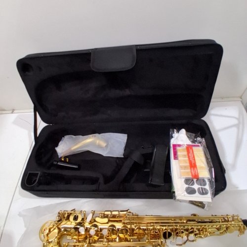 GLORY PROFESSIONAL ALTO EB SAX SAXOPHONE GOLD LAQUER FINISH ALTO SAXOPHONE WITH 11REEDS 8 PADS - GOLD image 3