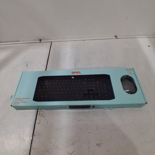 2PC ONN. WIRELESS KEYBOARD AND MOUSE - BLACK (MODEL: 100009054) image 5