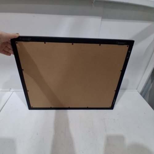 AAZZKANG RECTANGULAR WOOD FRAME WALL MIRROR - 19.7" X 15.7" - BLACK image 3