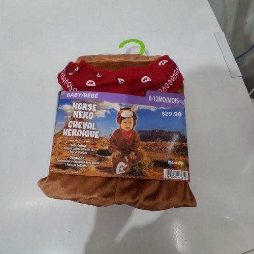 BABY PALAMON HORSE HERO COSTUME - 6-12 MONTHS - BROWN image 2