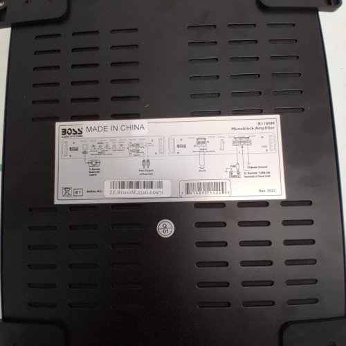 BOSS AUDIO SYSTEMS R1100M MONOBLOCK CAR AMPLIFIER - 1100 WATTS MAX POWER, 2/4 OHM STABLE, CLASS A/B, MOSFET POWER SUPPLY, REMOTE SUBWOOFER CONTROL, BLACK image 7